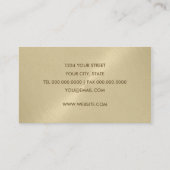 Champagne Sheen Carte de visite (Dos)