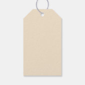 Champagne Simple Wedding Gift Labels Cadeaulabel (Achterkant)