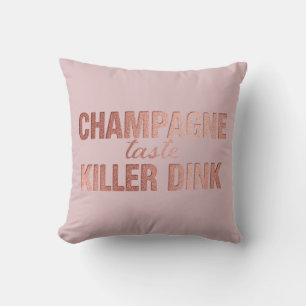 Champagne Smaak Killer Dink   Roze Roze Pickleball Kussen