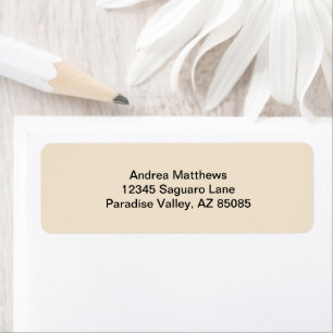 Champagne Solid Color Etiket