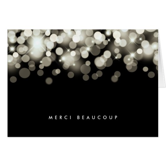 Champagne Spark Dank je kaarten (Voorkant Horizontaal)