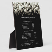 Champagne Spark | Weergave van prijzen en services Fotoplaat (Zijkant)