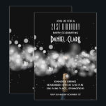 Champagne Sparkle 21e anniversaire Invitations<br><div class="desc">Bouteille de champagne, lumières scintillantes et floues sur un arrière - plan noir, invitations parfaites à la fête d'anniversaire, invitations à la fête d'anniversaire, invitations à la fête d'anniversaire d'entreprise et plus encore. Tout le texte, les polices, les couleurs, les tailles peuvent être modifiés, il suffit de cliquer sur le...</div>