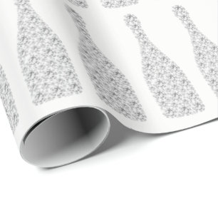 Champagne Swarovski Crystals Diamond Bottles White Cadeaupapier