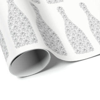 Champagne Swarovski Crystals Diamond Bottles White Cadeaupapier