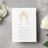 Champagne Toast | Bruidsdouche uitnodiging