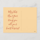 Champagne Toast Feestdagenkaart (Achterkant)