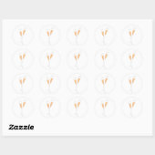 Champagne Toast Ronde Sticker (Vel)