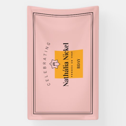 Champagne Toastingetje Spandoek (Verticaal)