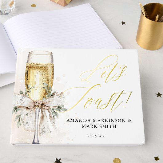 Champagne Trinquons au Mariage d'Hiver