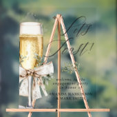 Champagne Trinquons au Mariage d'Hiver de Fiançail (Neutre)