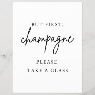 Champagne Trouw Teken Flyer