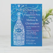 Champagne Uitnodiging (Staand voorkant)