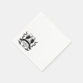 Champagne Verjaardag Bow Servet (Hoek)