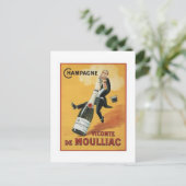 Champagne Viconte De Mouillac Briefkaart (Staand voorkant)