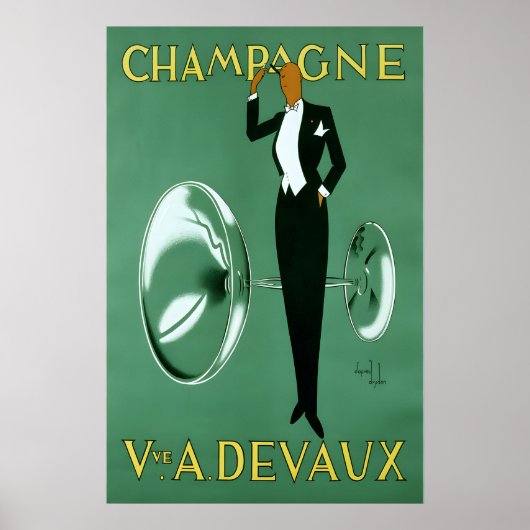 Champagne Vintage Poster (Devant)
