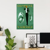 Champagne Vintage Poster (Bureau à domicile)