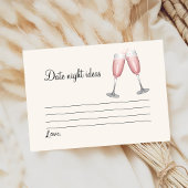 Champagne Vrijgezellenfeest Datum Spel Informatiekaartje