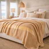 Champagne Zand Horizon Fleece Deken
