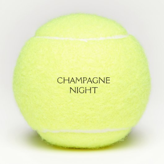 Champagneavond Tennisballen (Voorkant)