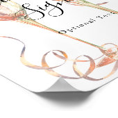 Champagnebord Poster (Hoek)