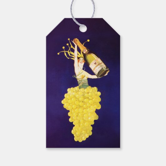 Champagnedruiven  cadeaulabel (Voorkant)