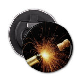 champagnefles button flesopener (Voorkant)