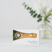 Champagnefles Visitekaartjes (Staand voorkant)