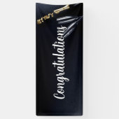 Champagnefles & Wijnglazen Spandoek (Verticaal)