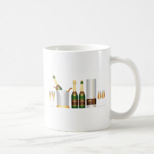 champagneflessen koffiemok
