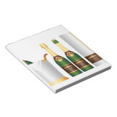champagneflessen notitieblok (Schuin)