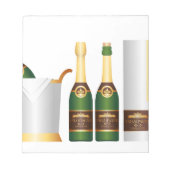champagneflessen notitieblok (Voorkant)