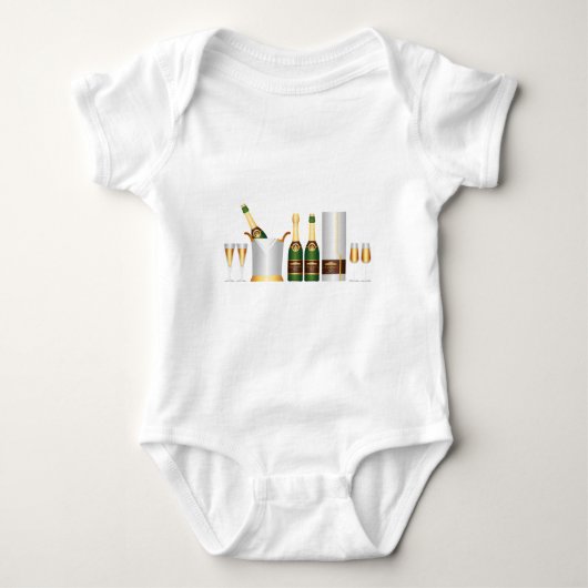 champagneflessen romper (Voorkant)