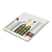 champagneflessen tegeltje (Zijkant)