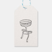 Champagneglas Lint Bruidsfeest Bedankt Cadeaulabel (Achterkant)