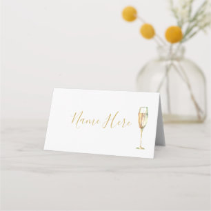 Champagneglas Vouw Plaatskaart