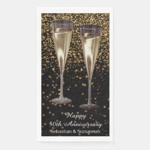 Champagneglazen Custom Wedding Jubileum Party Servet