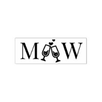 Champagneglazen Koppel Trouw 2 Initiele Monogram