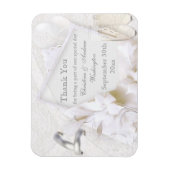 Champagneglazen & ringen Bedankt Trouwgunst Magneet (Verticaal)