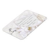 Champagneglazen & ringen Bedankt Trouwgunst Magneet (Linkerzijde)