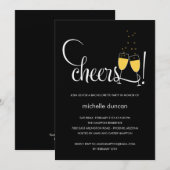 Champagneglazen Verloving of vrijgezellenfeest Kaart (Voorkant / Achterkant)