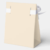 Champagnekleur gepersonaliseerde monogram bruiloft bedankdoosjes (Achterkant)