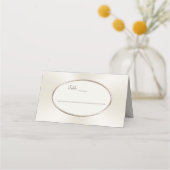 Champagnekleurige gepersonaliseerde trouwkaarten (Voorkant)