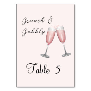 Champagnel Roze Vrijgezellenfeest Party Kaart