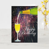 champagnetijd kaart (Gele Bloem)