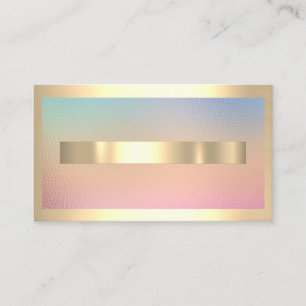 Champaign Gold Lijst Metal Ombre Holographic Visitekaartje