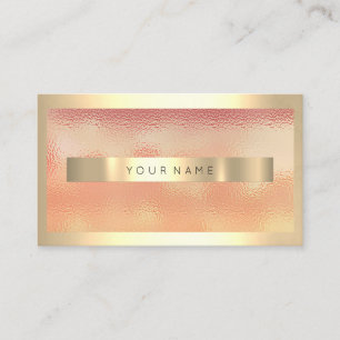 Champaign Gold Lijst Metallic Ombre Peach Coral Visitekaartje