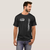 Champaign Illinois 217 Area Code Retro T-shirt (Voorkant volledig)