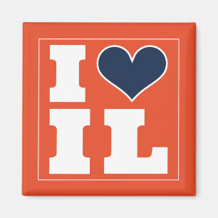 Champaign Urbana (IL) Football Watch Party Koelkas Magneet