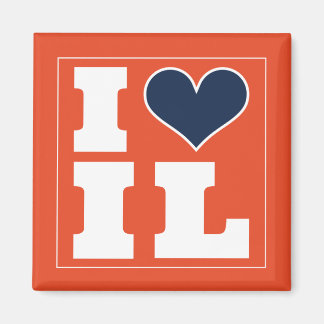 Champaign Urbana (IL) Football Watch Party Koelkas Magneet